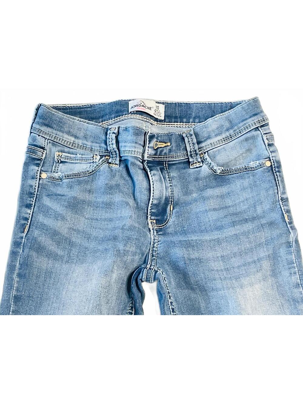 Jordache skinny jeans light blue with adjustable waistband girls size 10